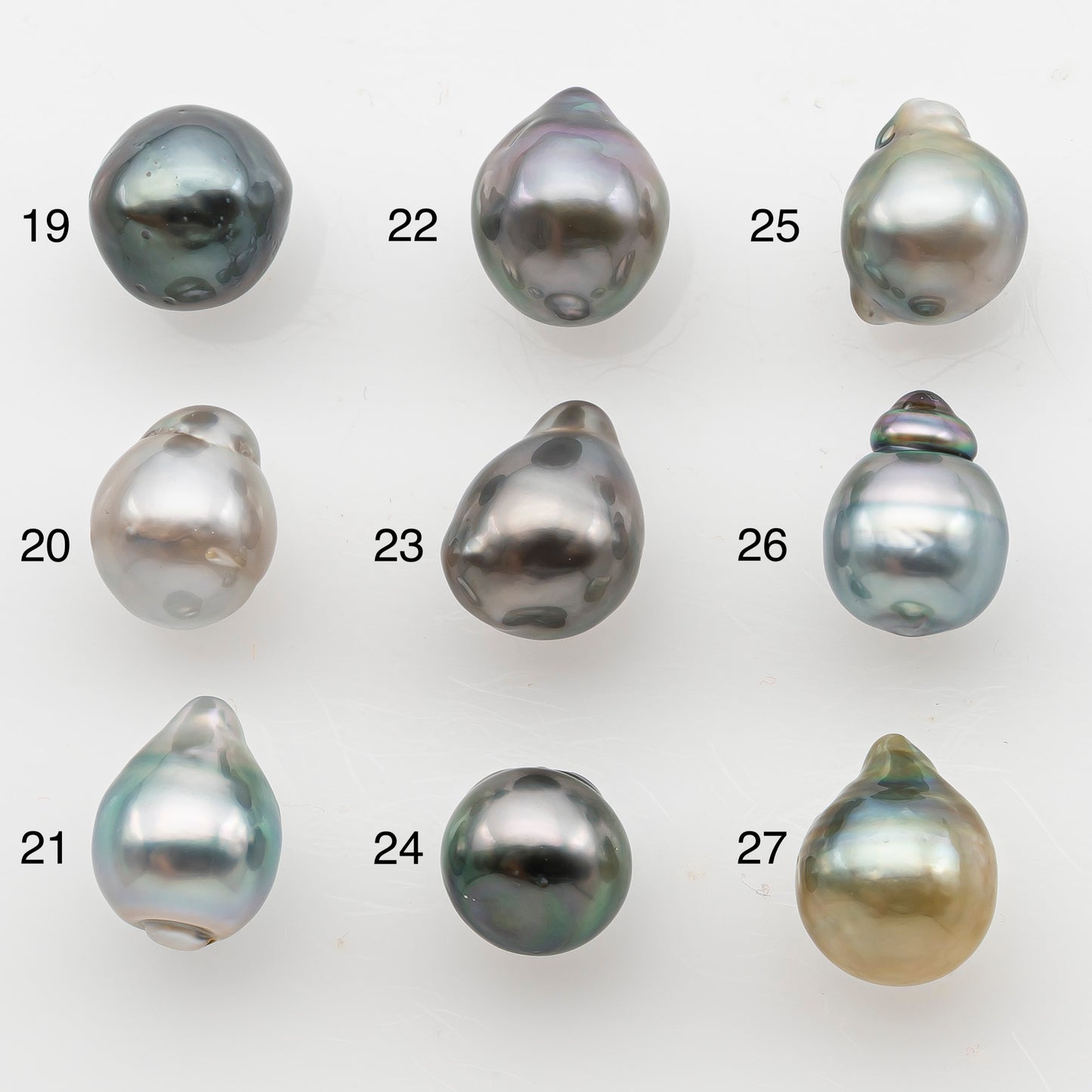 8-9mm Tahitian Pearl, Loose Undrilled with High Luster and Minor Blemishes for Jewelry Making, SKU # 3062TH