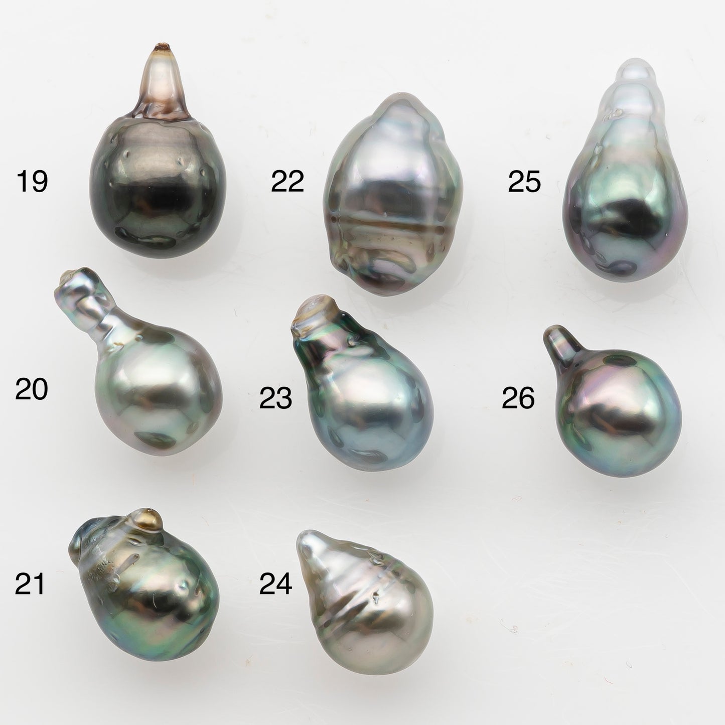 9-10mm Tahitian Pearl, Loose Undrilled with High Luster and Minor Blemishes for Jewelry Making, SKU # 3063TH