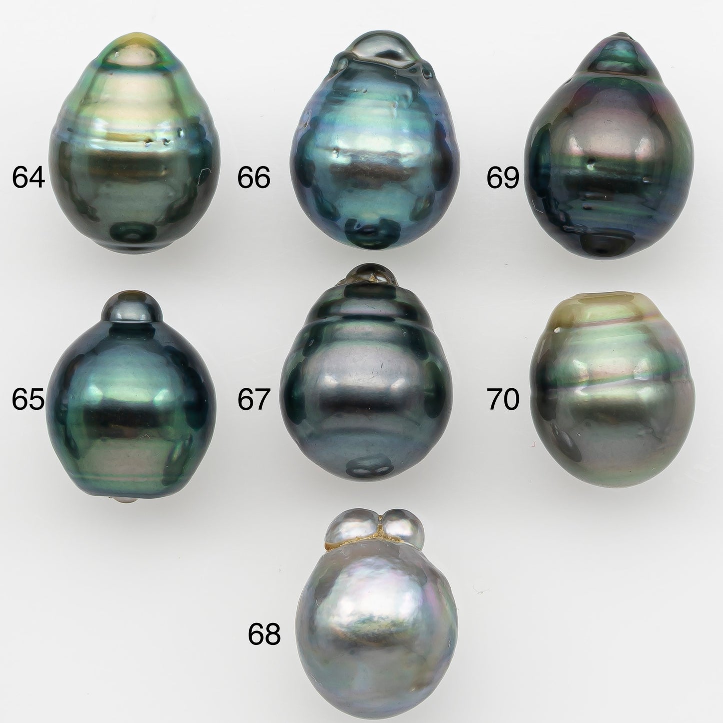 12-13mm Tahitian Pearl with Natural Color and Minor Blemishes, Loose Undrilled for Jewelry Making, SKU # 3376H