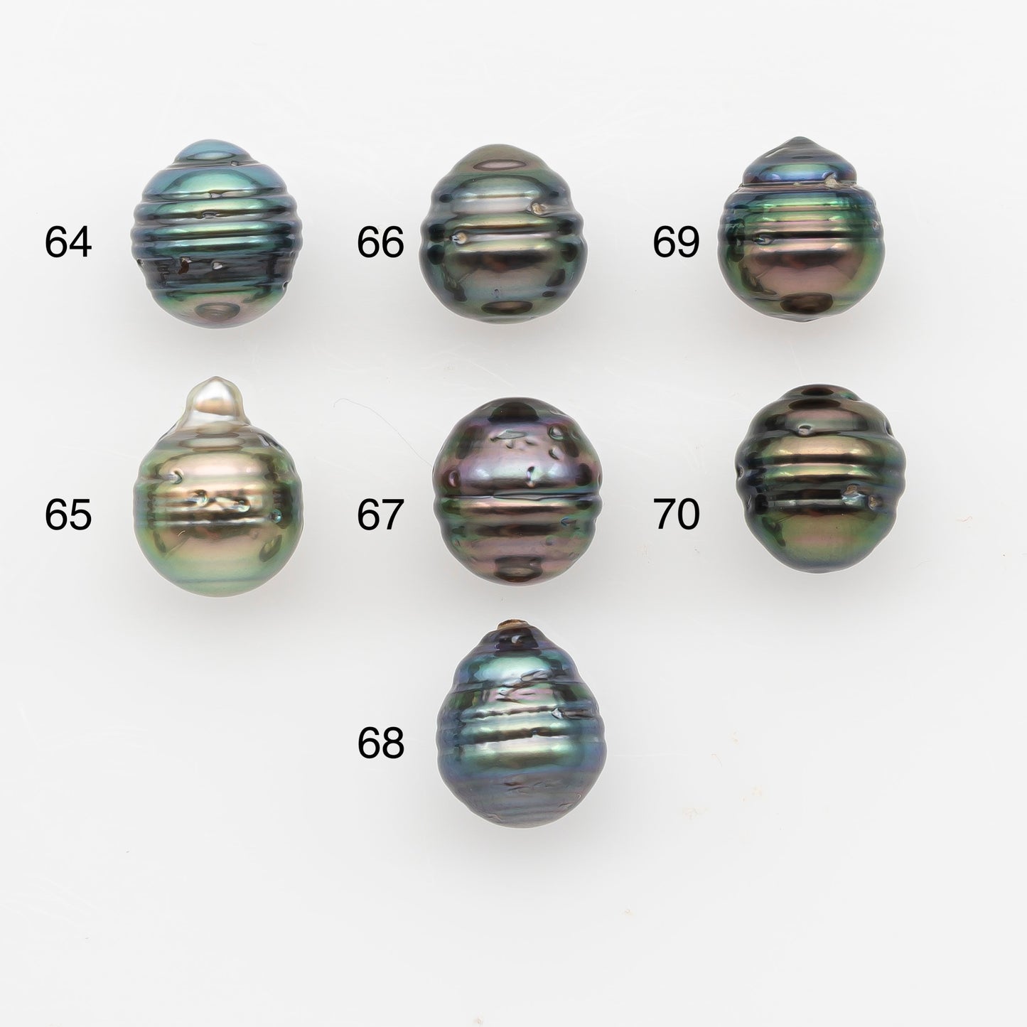9-10mm Tahitian Pearl, Loose Undrilled with High Luster and Blemishes for Jewelry Making, SKU # 2886TH