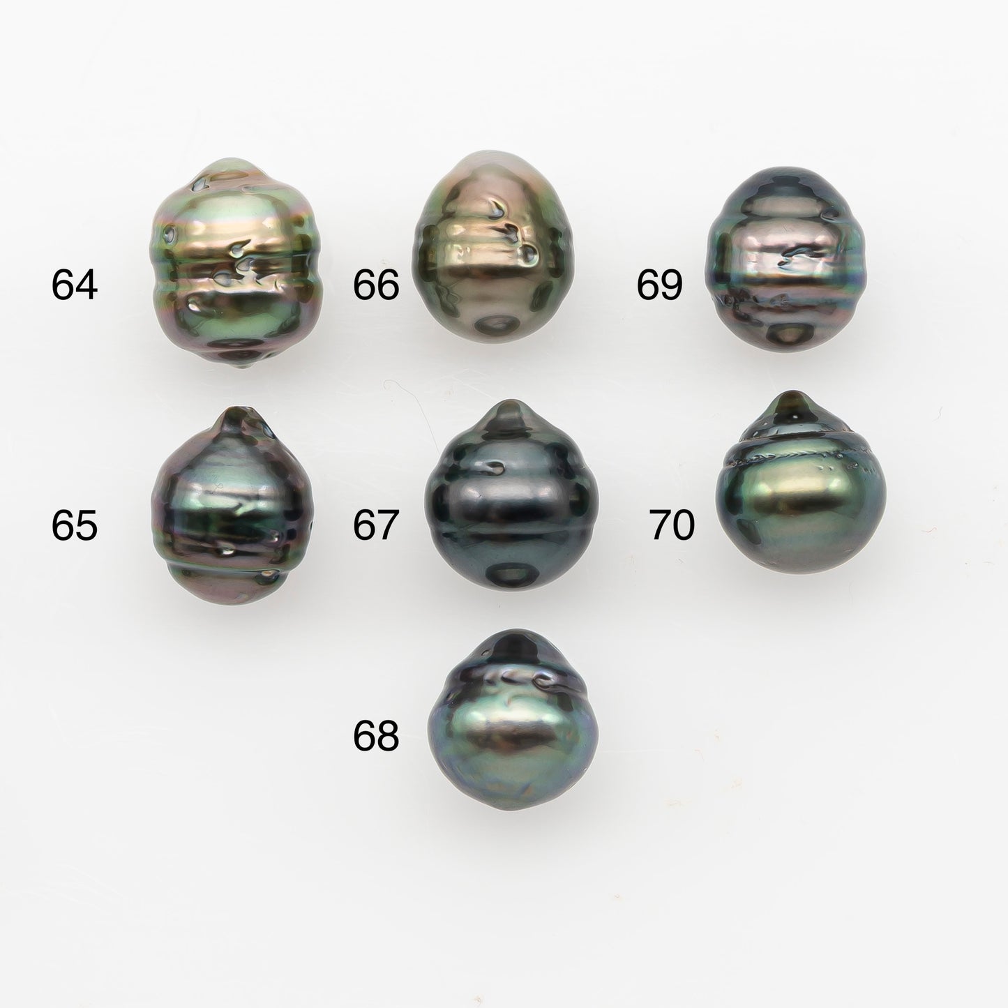 10-11mm Tahitian Pearl, Loose Undrilled with High Luster and Blemishes for Jewelry Making, SKU # 2889TH