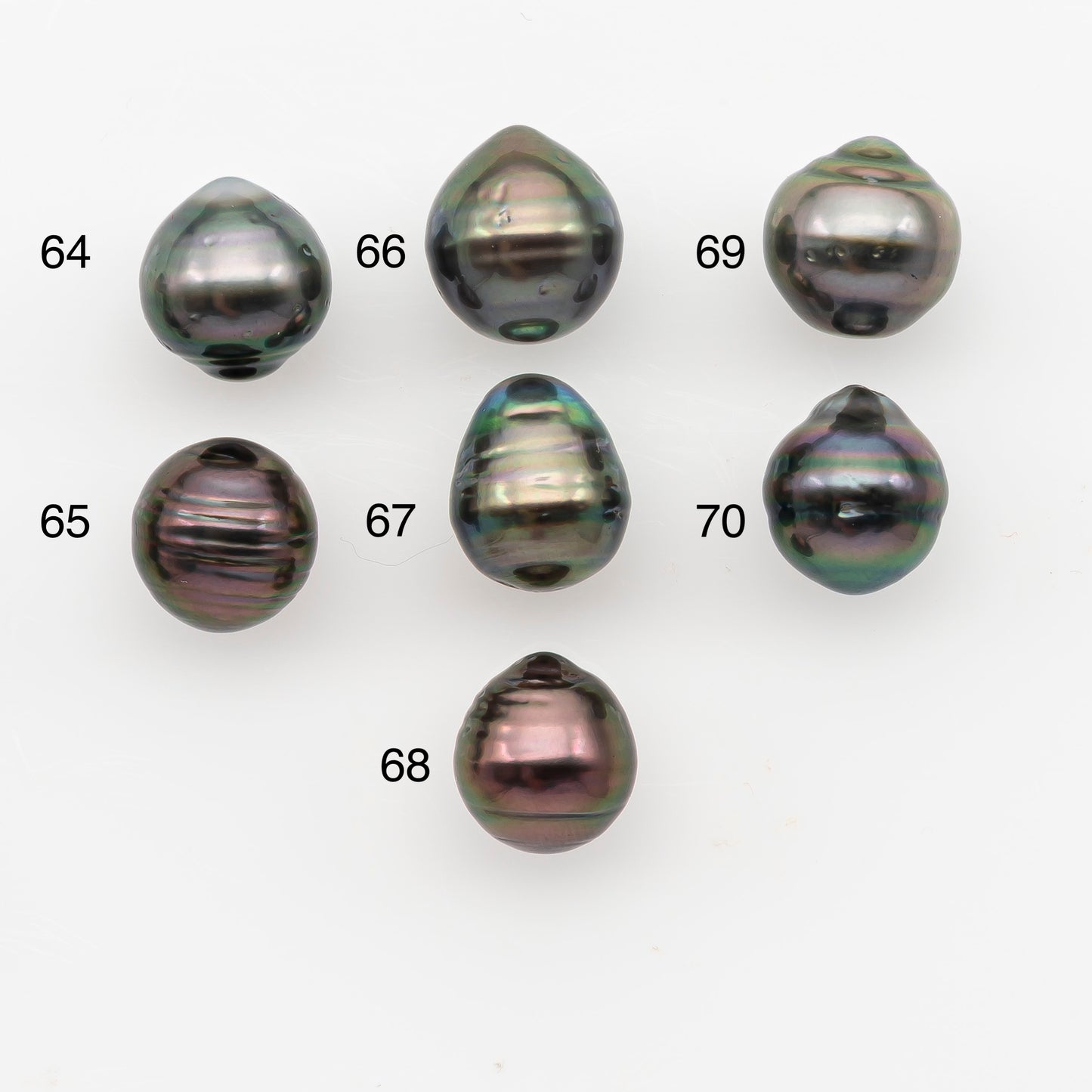 10-11mm Tahitian Pearl, Loose Undrilled with High Luster and Blemishes for Jewelry Making, SKU # 2891TH