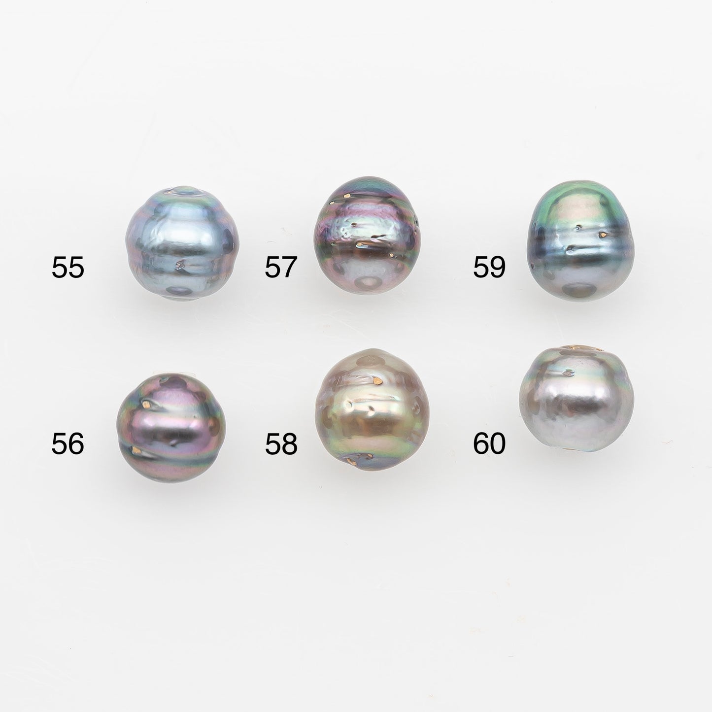 9-10mm Tahitian Pearl, Loose Undrilled with High Luster and Blemishes for Jewelry Making, SKU # 2896TH