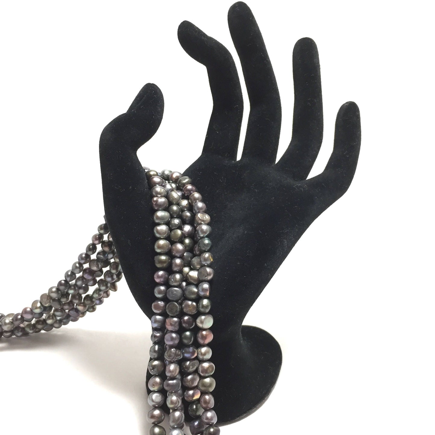 Nugget 6-6.5mm Peacock Freshwater Pearls 16 inches, NUG003