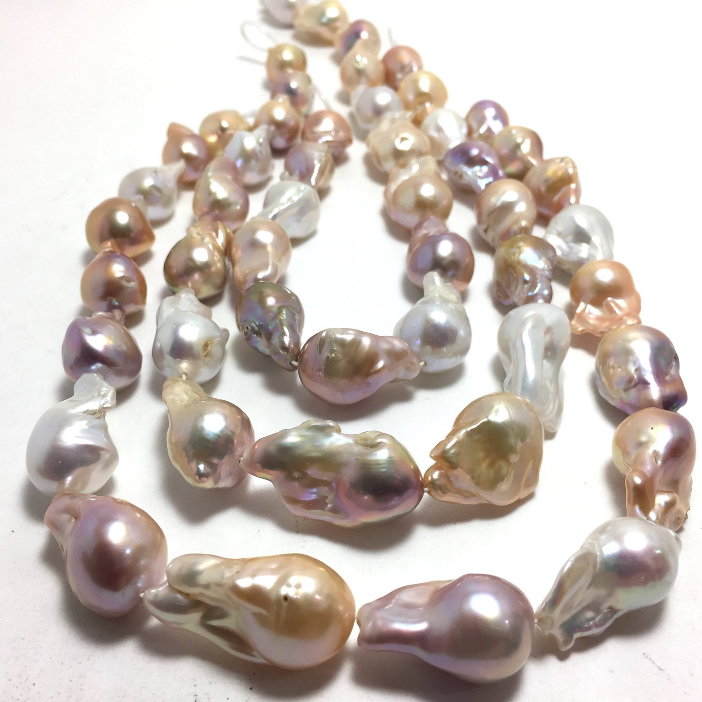 High Luster Baroque Pearls 14-16mm Natural Mix Colors, BAR006