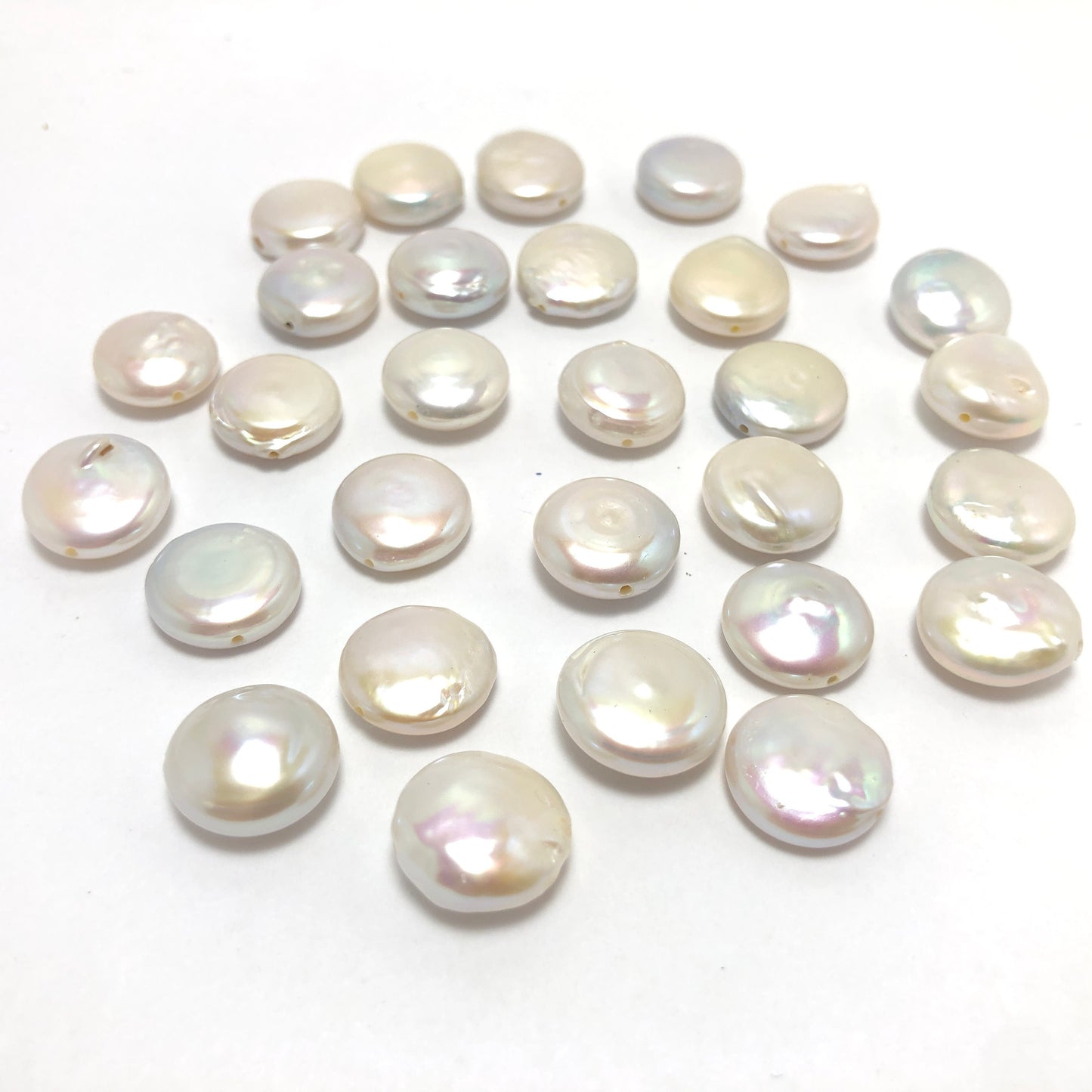 Coin Pearls 13-14mm White Single Piece COIN_S003