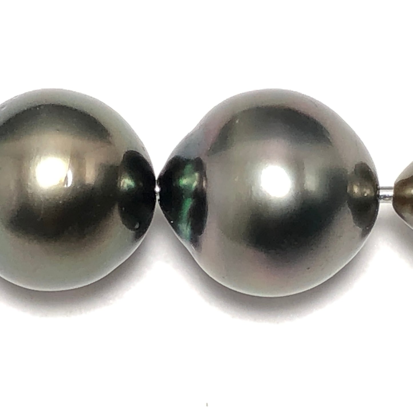 8-10mm Tahitian Pearls Semi Round, Original Hole or 2mm Hole, One Piece TAH001