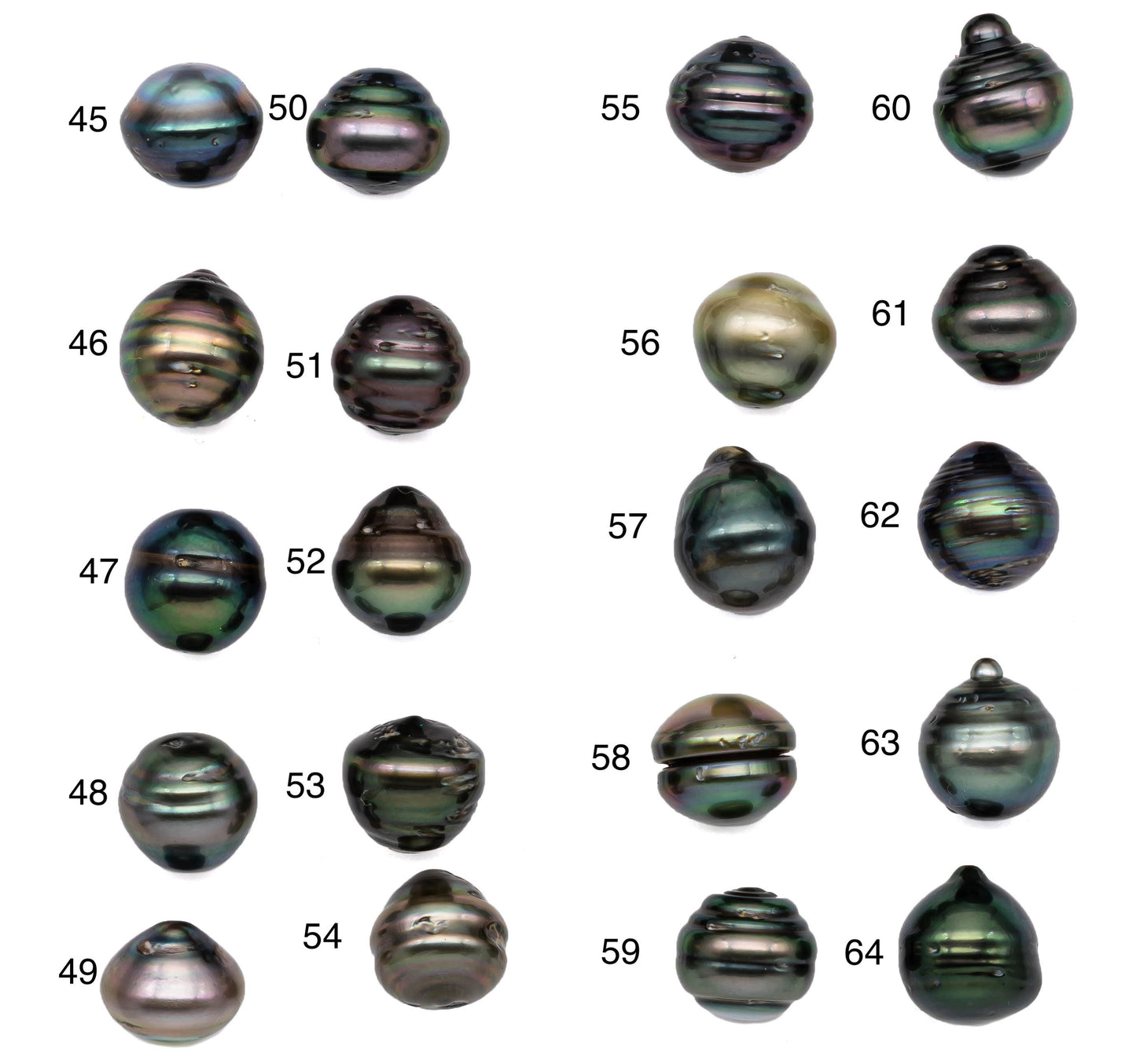 Single Tahitian Pearl Natural Color Drops with Blemishes and High Luster, One Piece Undrilled Loose Pearl in 11-11.5mm, SKU#1081TH