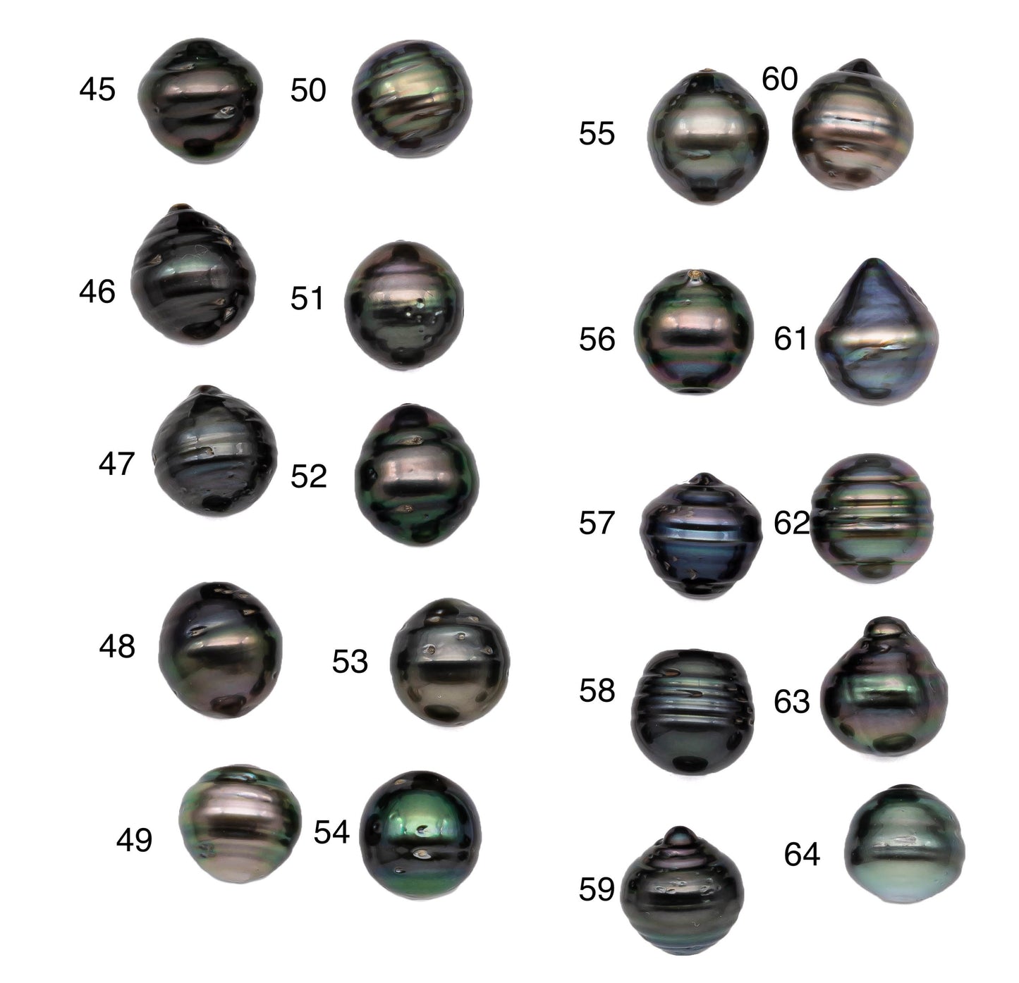 Single Black Pearl Undrilled Natural Color Teardrop High Luster and Blemishes, Loose One Piece Tahitian Pearl in 11-11.5mm, SKU#1082TH