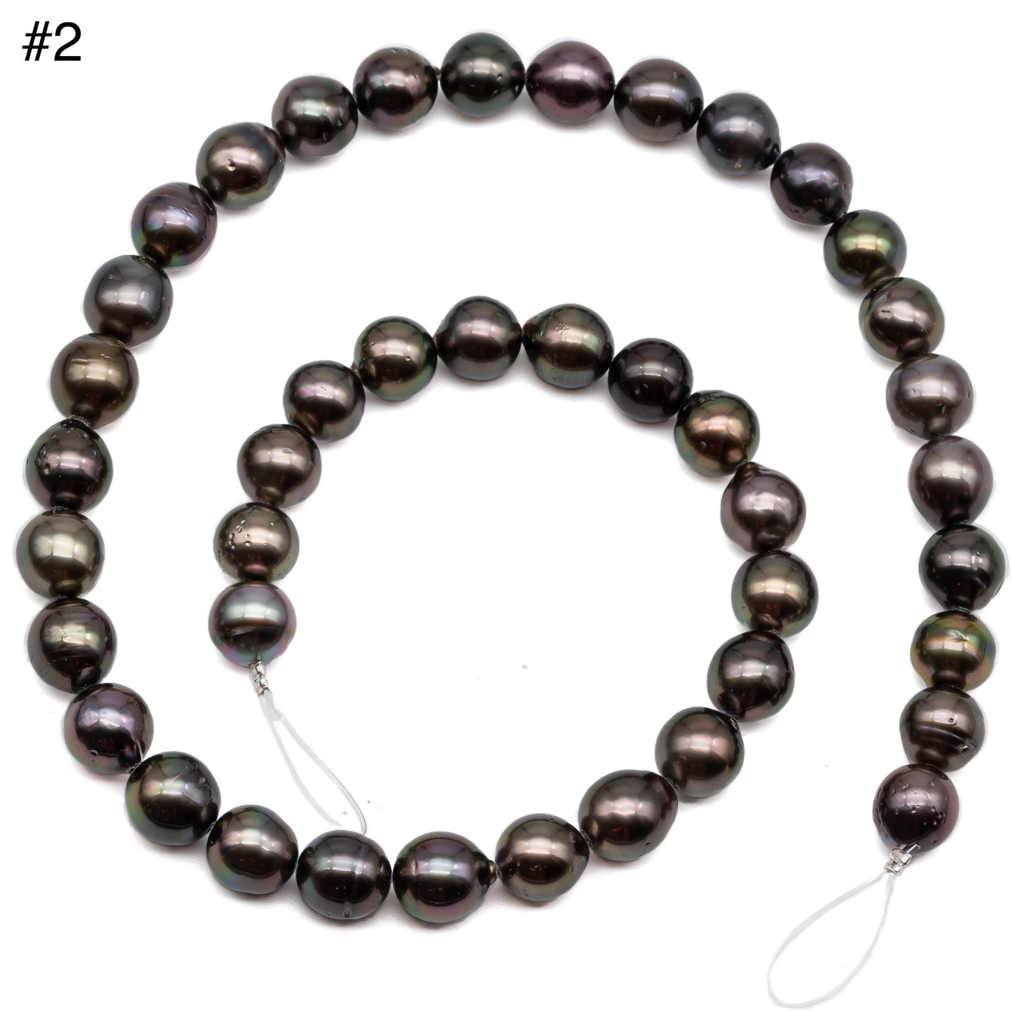 Choose strand 2, Tahitian Pearl in near round shape.