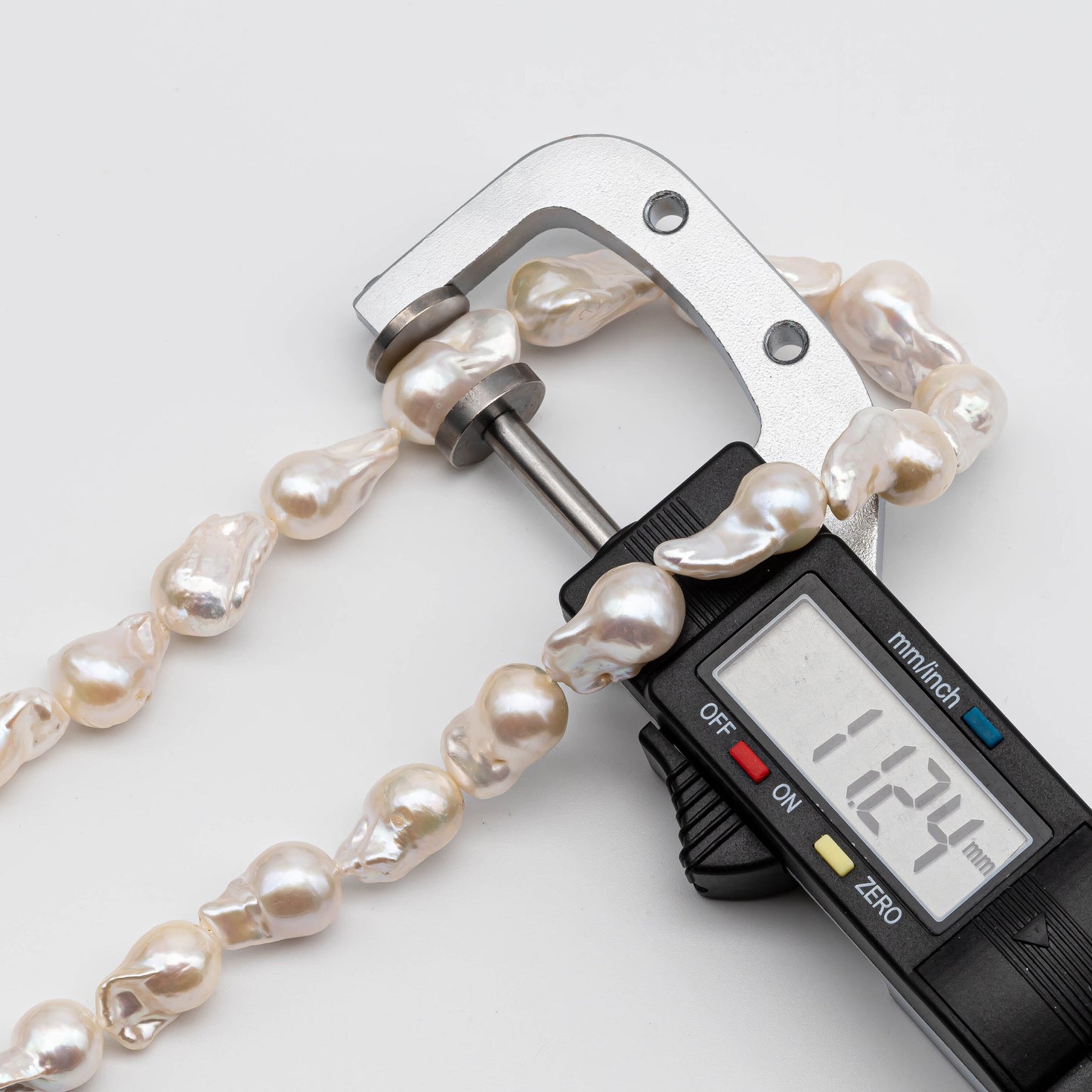 Small Baroque Pearl Beads in White Freshwater Pearls with High Luster and Genuine Pearl, Rare Finding in 10-12mm in Full Strand, SKU# 1113BA