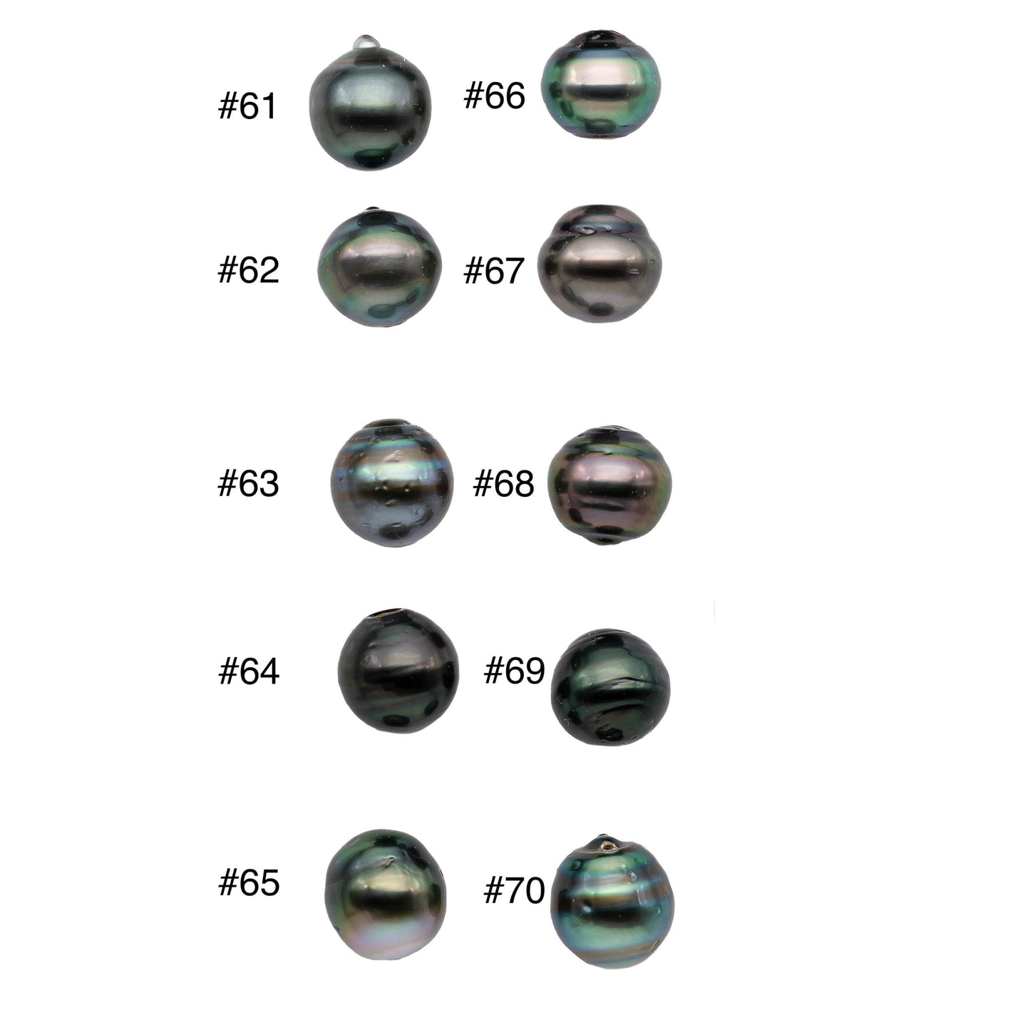 Single Near Round Black Tahitian Pearl Loose Piece Peacock Undrilled Pearl For Making Pendant or Necklace in 11-11.5mm, SKU # 1123TH