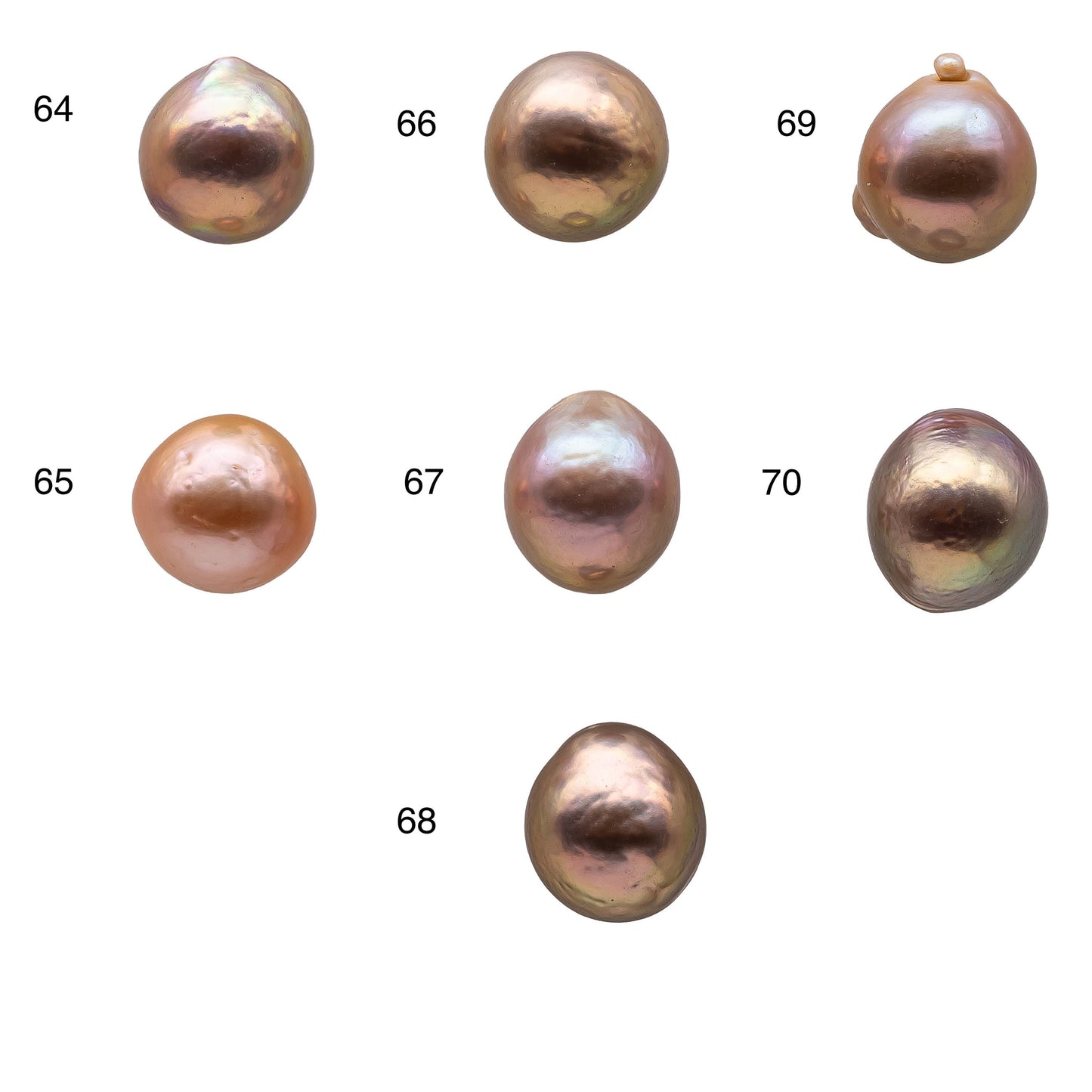 10-11mm Loose Edison Pearl with Very Nice Luster Undrilled Single Piece Freshwater Pearl Natural Color Teardrops for Beading, SKU # 1157EP