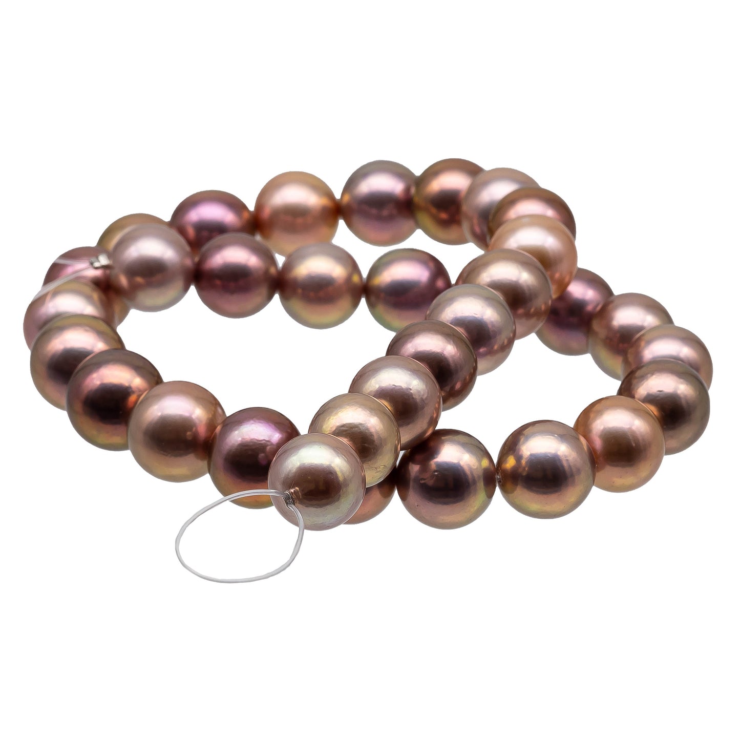 12-14mm Edison Pearl Round or Near Round Natural Mix Color with Extremely Nice Luster, Very Limited Blemish, For Jewelry Making, SKU# 1155EP