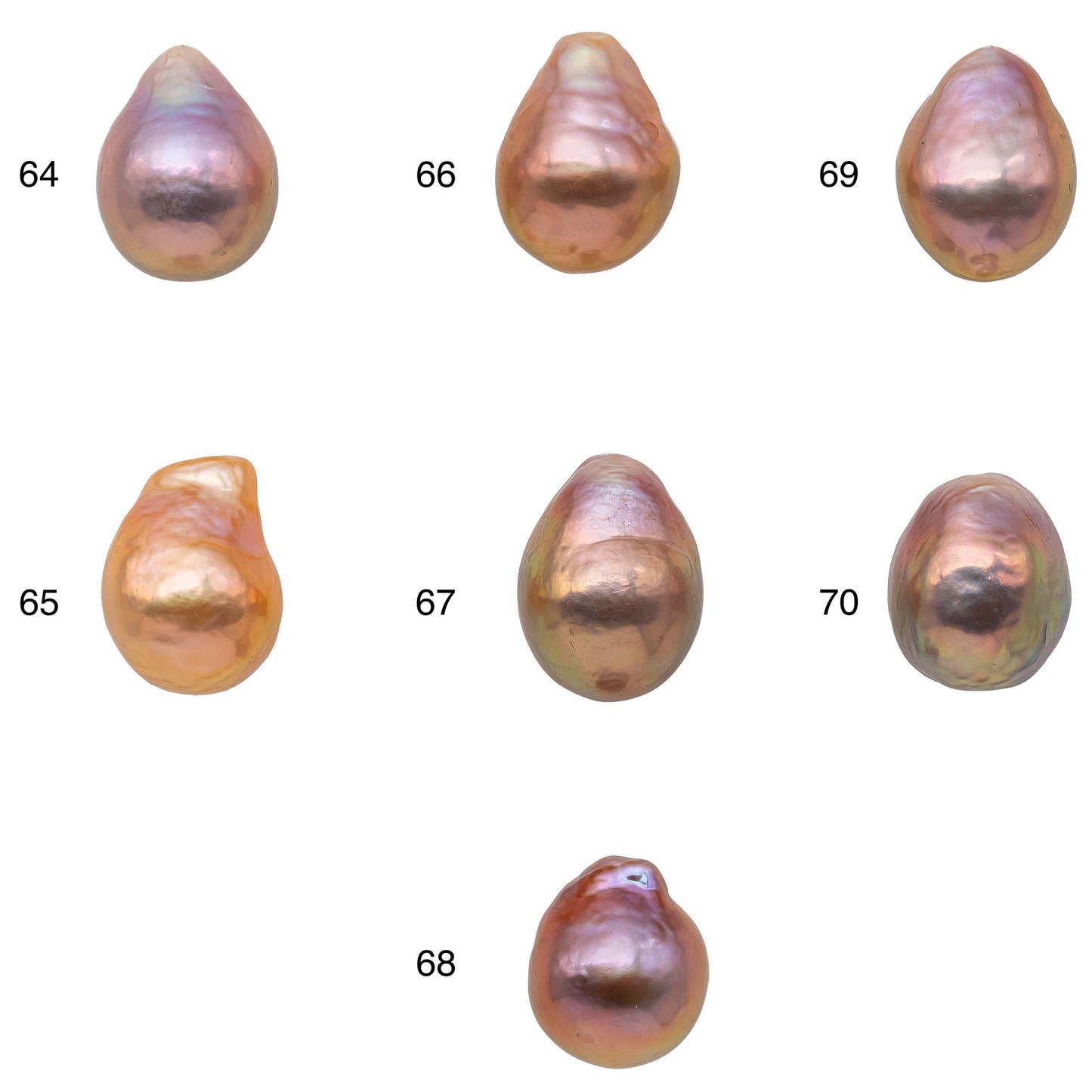 11-12mm One Piece Edison Pearl Tear Drops with Nice Luster Undrilled Freshwater Pearl Beads for Making Jewelry, SKU # 1174EP