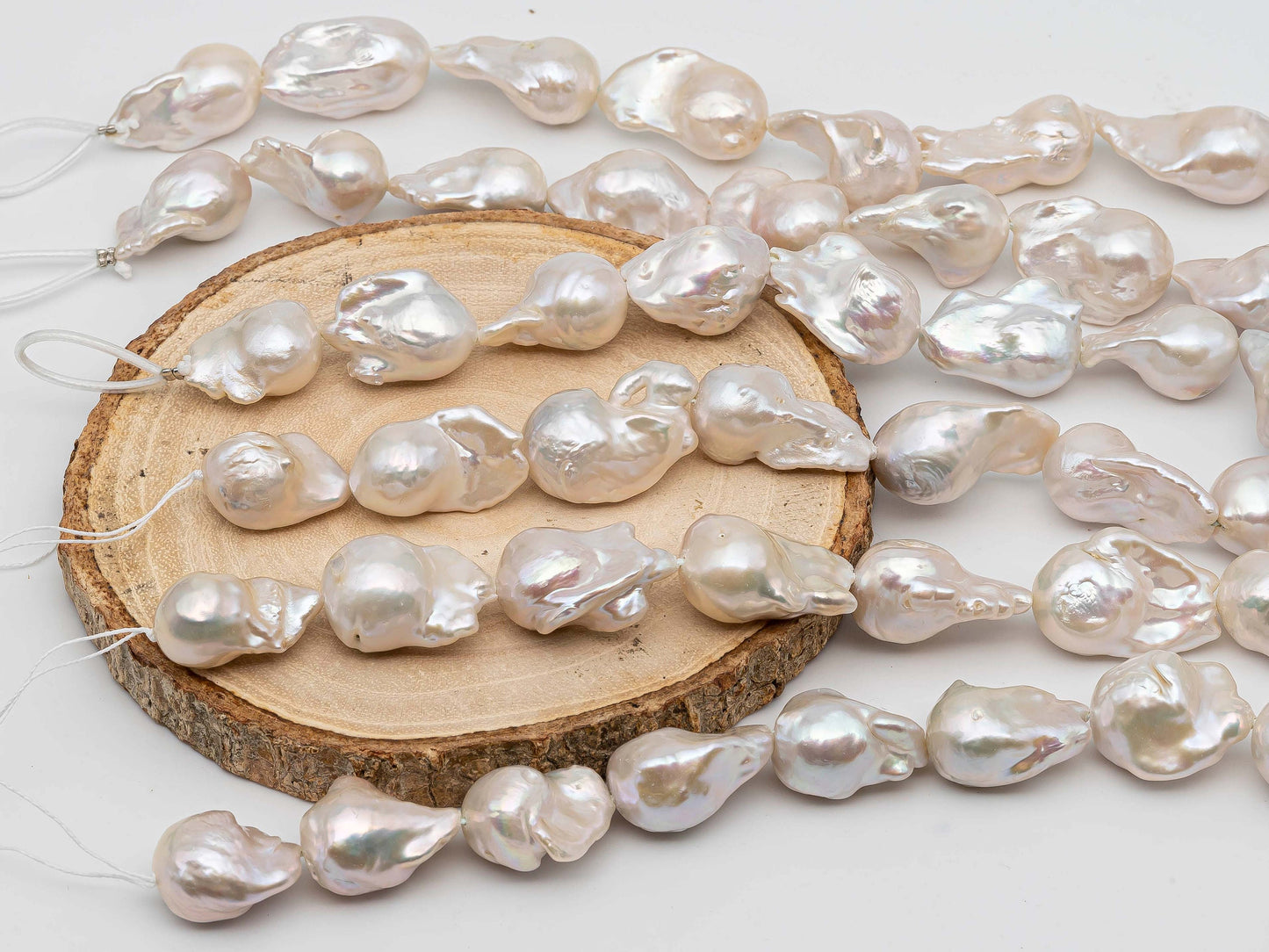 11-14mm Baroque Pearl with High Luster in Full Strand for Beads, SKU # 1241BA