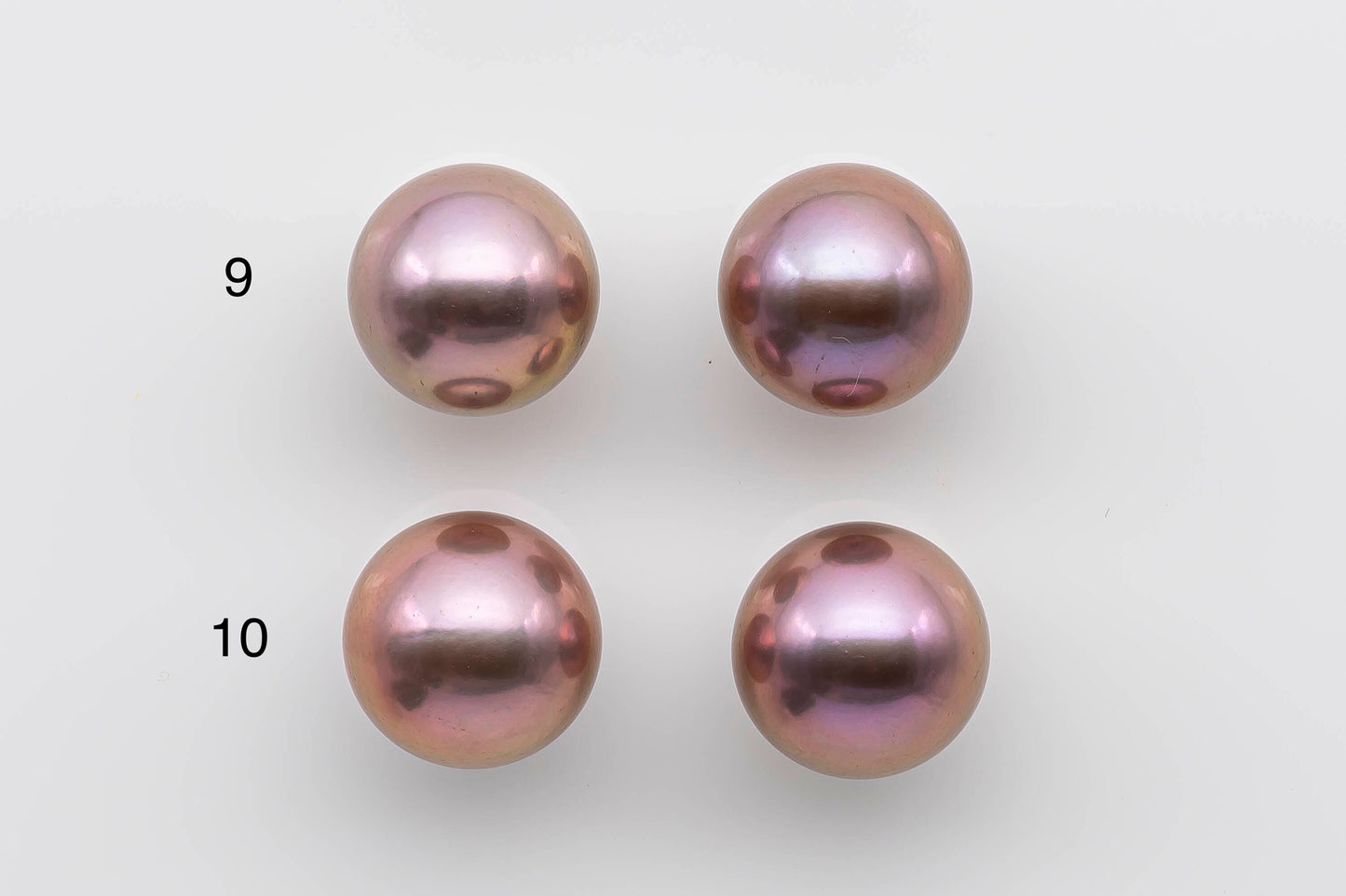 13-14mm AAA Edison Pearl Matching Pair, Large Round Natural Color and High Luster for Making Earring, SKU # 1302EP
