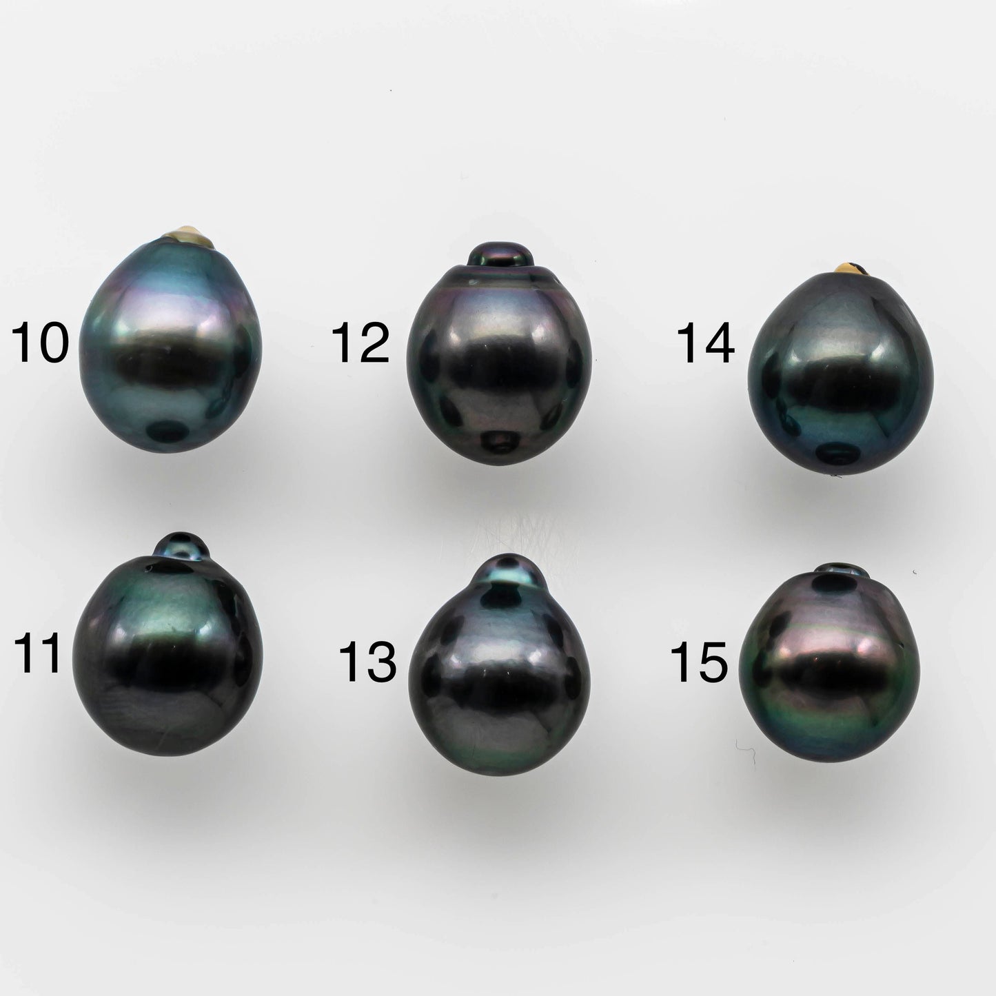 11-12mm Amazing Tahitian Pearl Drop Shape in Loose Single Piece High Luster and Natural Color, SKU # 1501TH