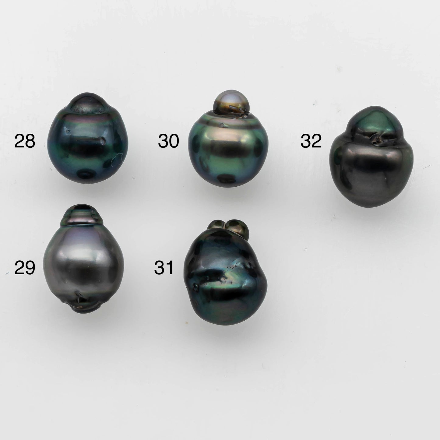 10-11mm Baroque Tahitian Pearl Drops Undrilled Loose Single Piece in High Luster and Natural Color with Blemishes, SKU # 1490TH