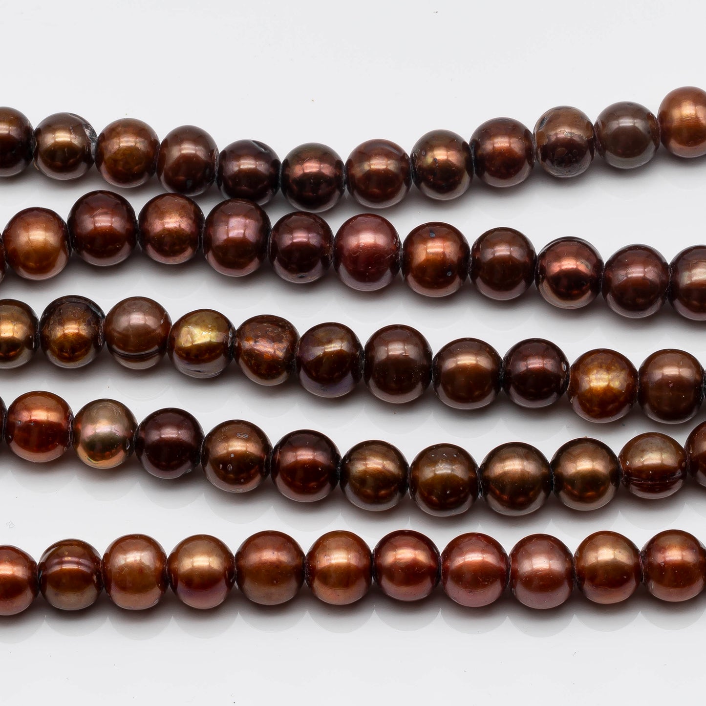 8-10mm Big Hole Bead in Chocolate, Freshwater Pearl Potato Shape with 2.5mm Hole in 8 Inch Strand for you DYI, SKU # 1572FW
