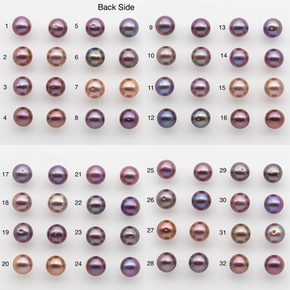 12-13mm Matching Pair Edison Pearl with Natural Colors and High Lusters, Undrilled for Making Earring, SKU # 2519EP