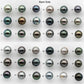 10-11mm Colorful Tahitian Pearl Single Piece Round in Natural Color and High Luster with Minor Blemishes, Loose Undrilled, SKU # 2146TH