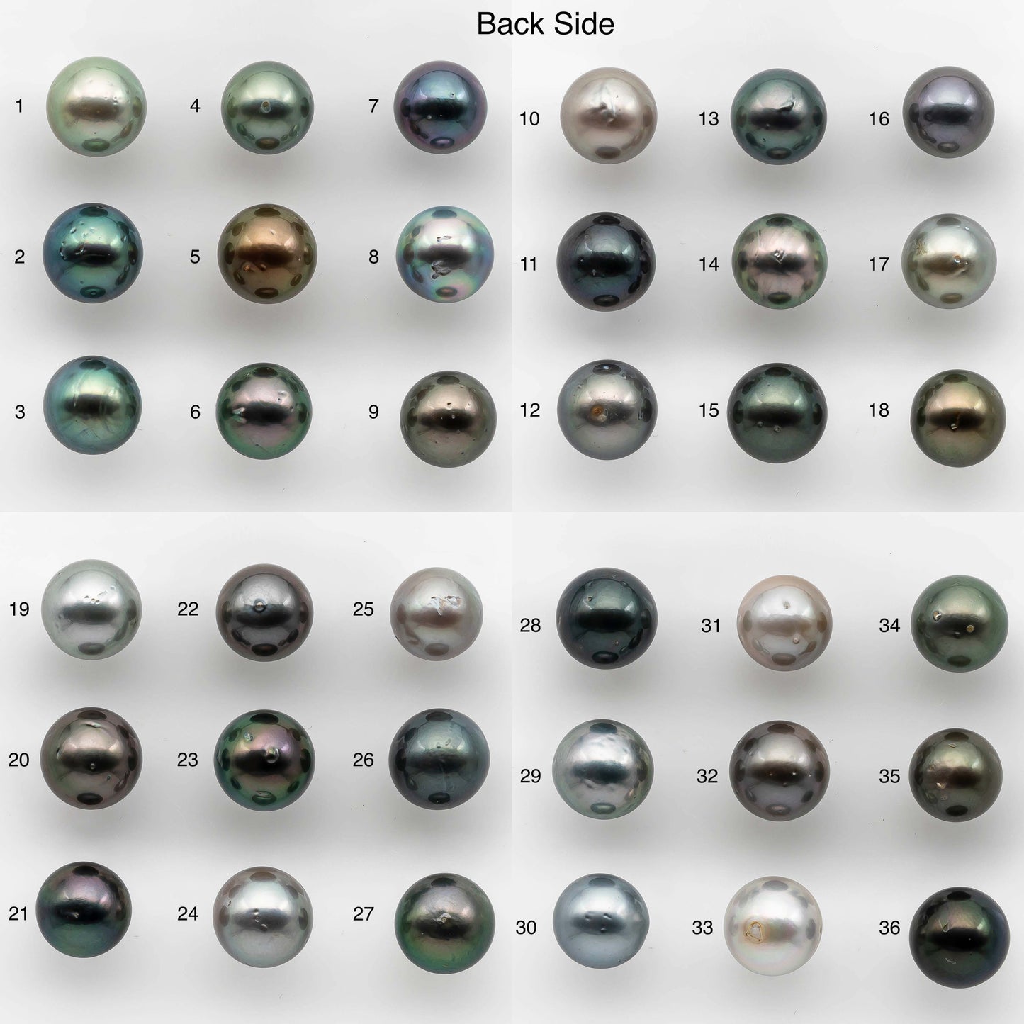 10-11mm Colorful Tahitian Pearl Single Piece Round in Natural Color and High Luster with Minor Blemishes, Loose Undrilled, SKU # 2146TH