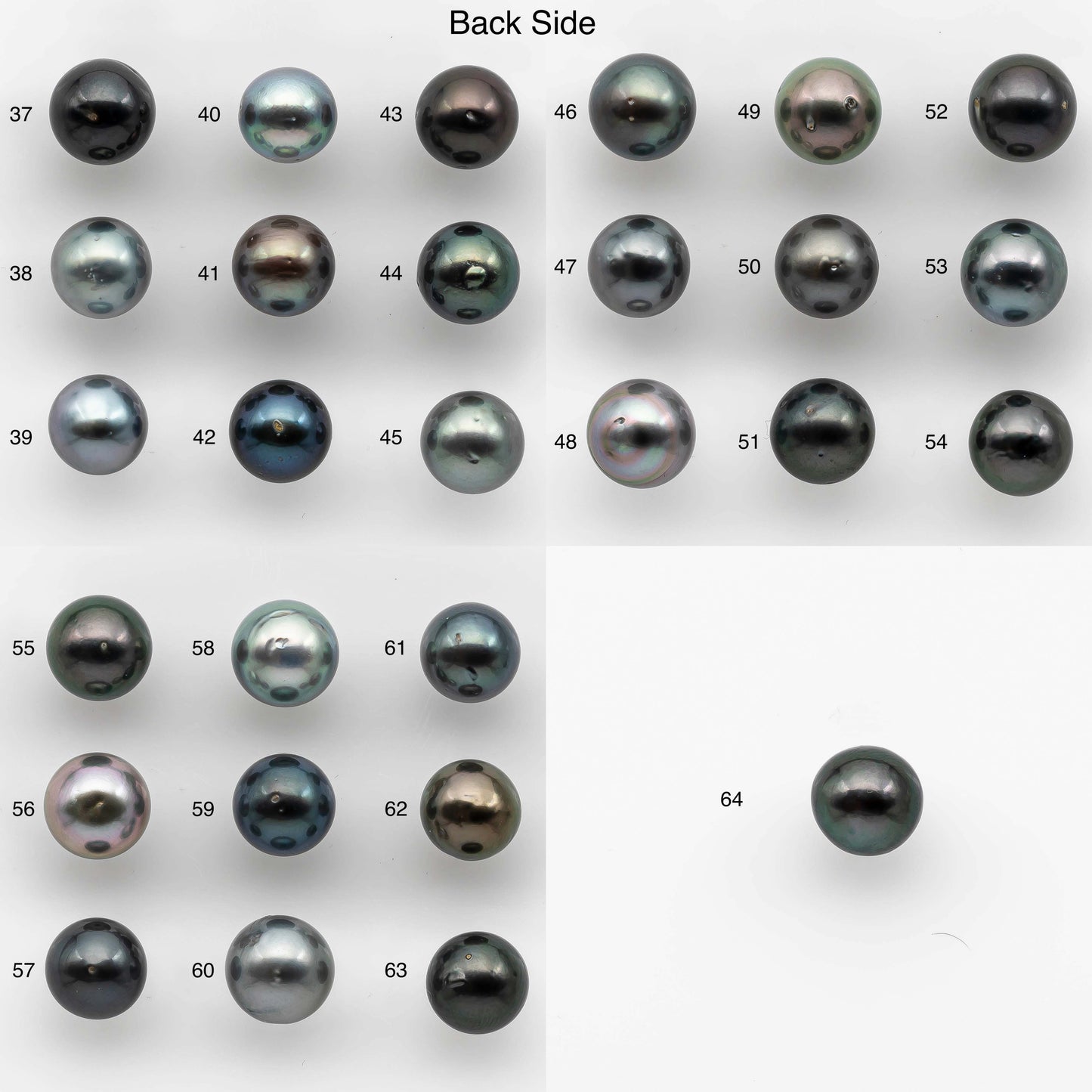 10-11mm Colorful Tahitian Pearl Single Piece Round in Natural Color and High Luster with Minor Blemishes, Loose Undrilled, SKU # 2146TH