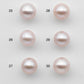 11-12mm White Edison Pearl  Round Single Piece White Creamy Pink Tone SKU #1181