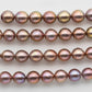 12mm Round Edison Pearl Natural Color in Short Strand