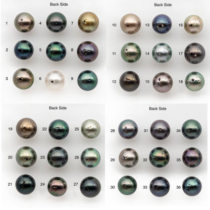 10-11mm Tahitian Pearl, Loose Undrilled with High Luster and for Jewelry Making, SKU # 2883TH