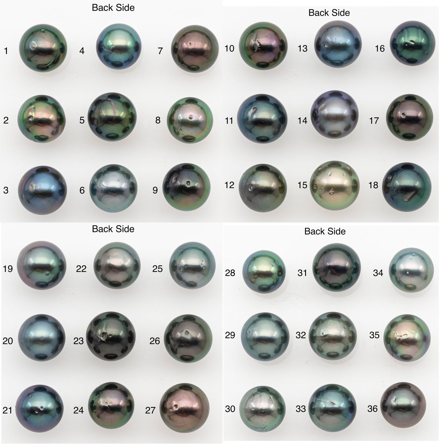 8-9mm Tahitian Pearl with High Luster and Natural Color with Minor Blemishes,, Loose Undrilled for Jewelry Making, SKU # 3371H
