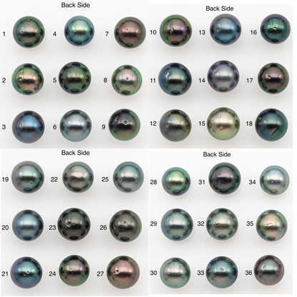 8-9mm Tahitian Pearl with High Luster and Natural Color with Minor Blemishes,, Loose Undrilled for Jewelry Making, SKU # 3371H