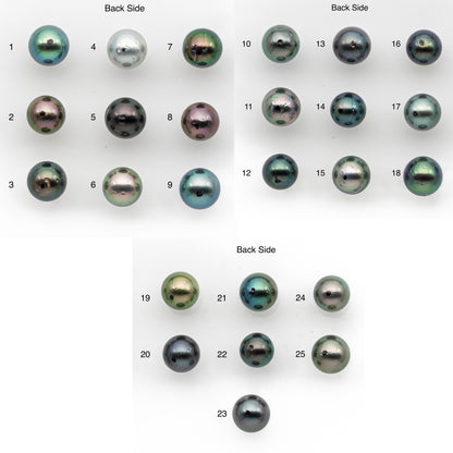 8-9mm Tahitian Pearl, Loose Undrilled with High Luster and for Jewelry Making, SKU # 2881TH