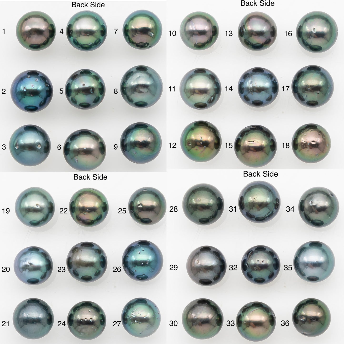 9-10mm Tahitian Pearl with Natural Color and Minor Blemishes, Loose Undrilled for Jewelry Making, SKU # 3389H