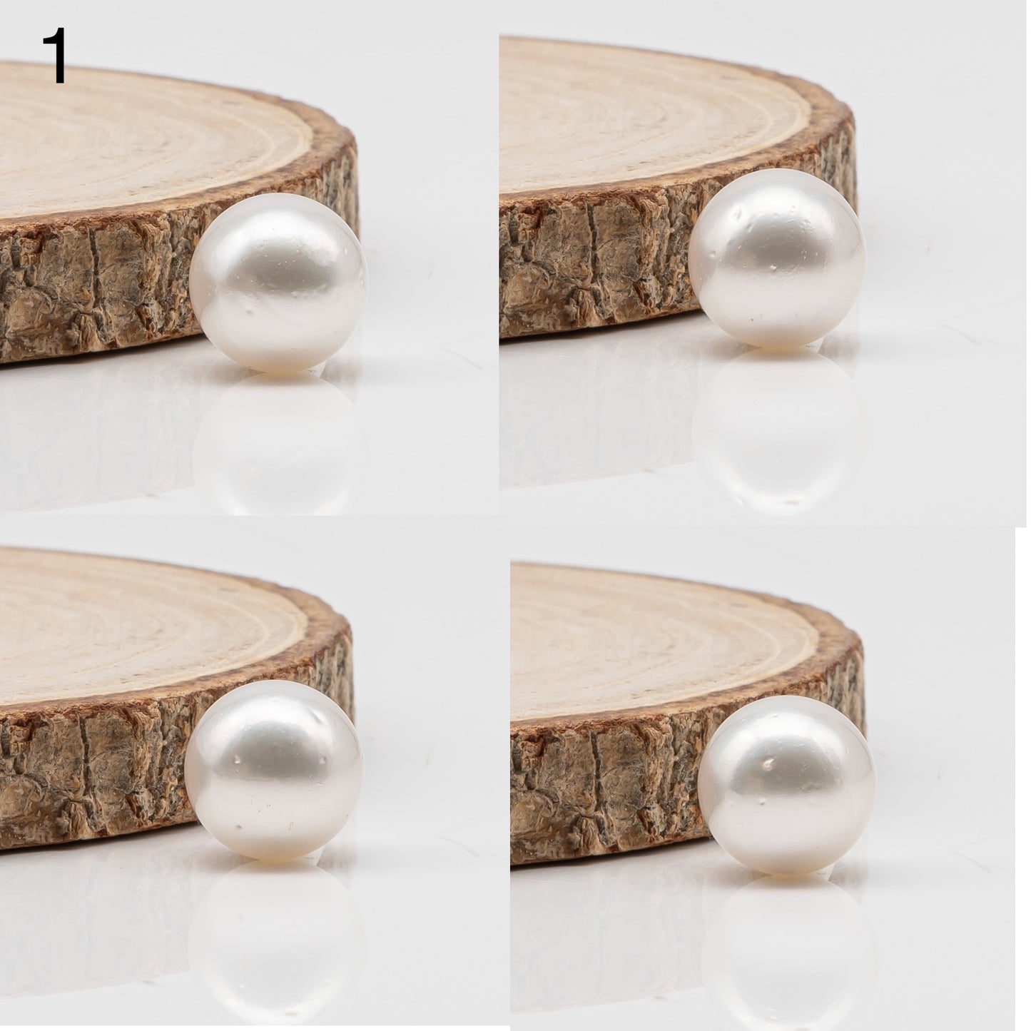 12-13mm White South Sea Pearl Round with  Natural Color, One Piece Loose Undrilled for Jewelry Making, SKU # 3239WS