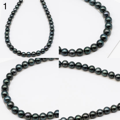 11-12mm Tahitian Pearls, 16” Full Strand, Undrilled (No Hole), Natural Color, High Luster, SKU # 3058TH