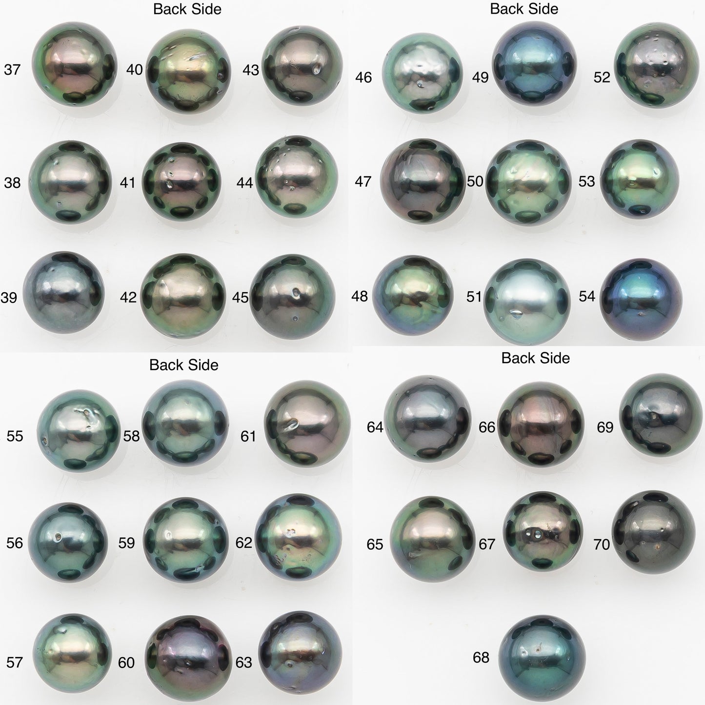 9-10mm Tahitian Pearl with Natural Color and Minor Blemishes, Loose Undrilled for Jewelry Making, SKU # 3389H