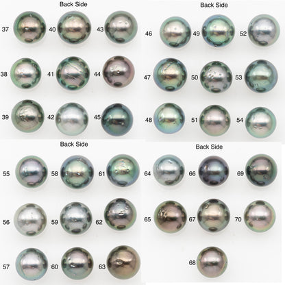 9-10mm Tahitian Pearl with Natural Color and Minor Blemishes, Loose Undrilled for Jewelry Making, SKU # 3390H