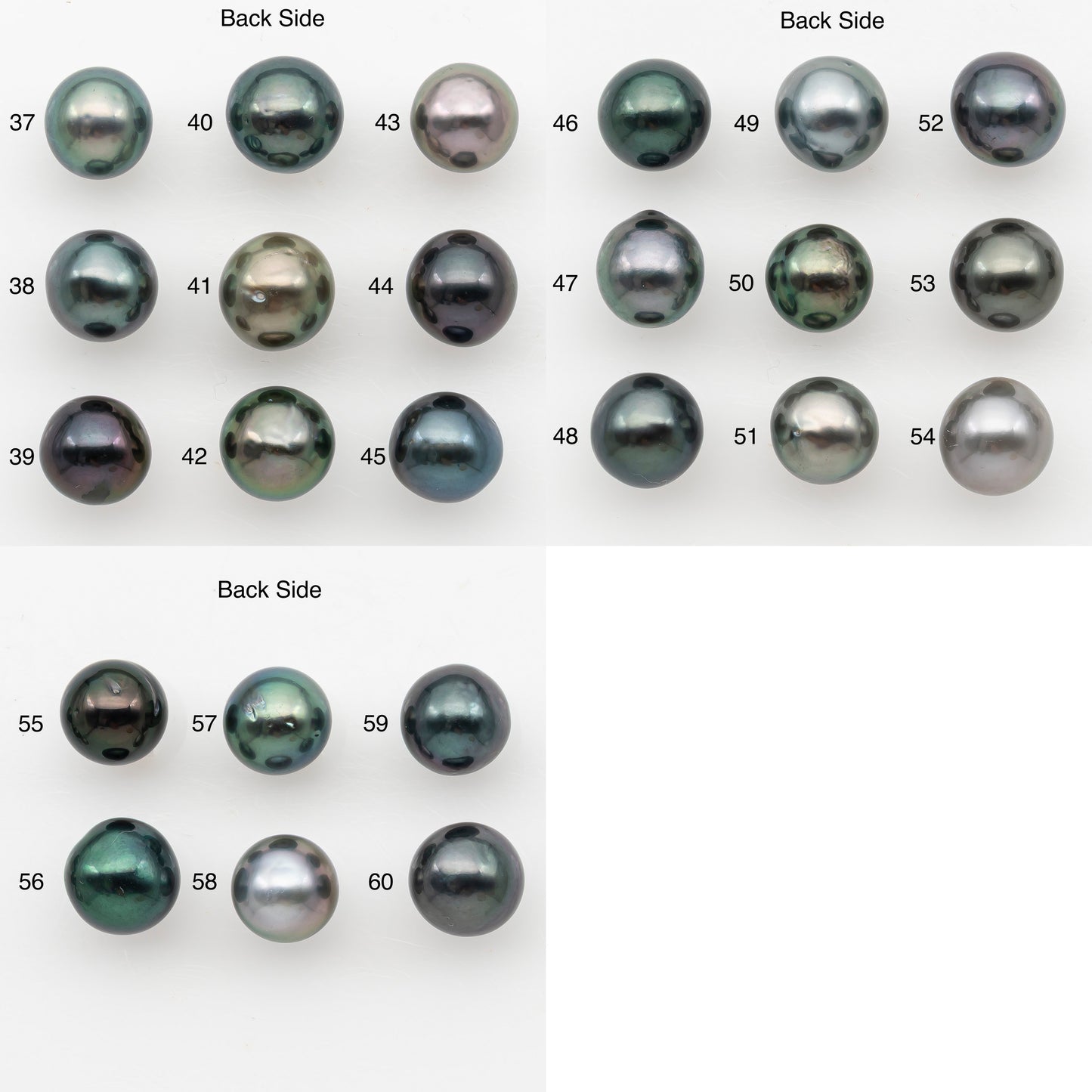 9-10mm Near Round Tahitian Pearl, Loose Undrilled with High Luster for Jewelry Making, SKU # 3141TH