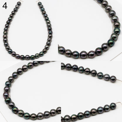 11-12mm Tahitian Pearls, 16” Full Strand, Undrilled (No Hole), Natural Color, High Luster, SKU # 3057TH