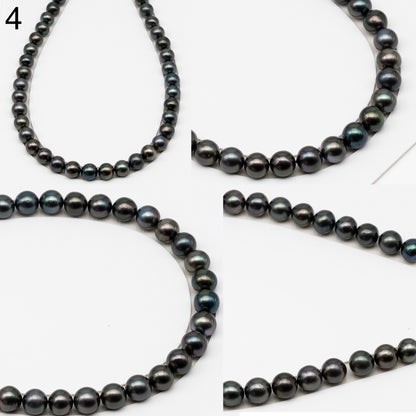 11-12mm Tahitian Pearls, 16” Full Strand, Undrilled (No Hole), Natural Color, High Luster, SKU # 3058TH