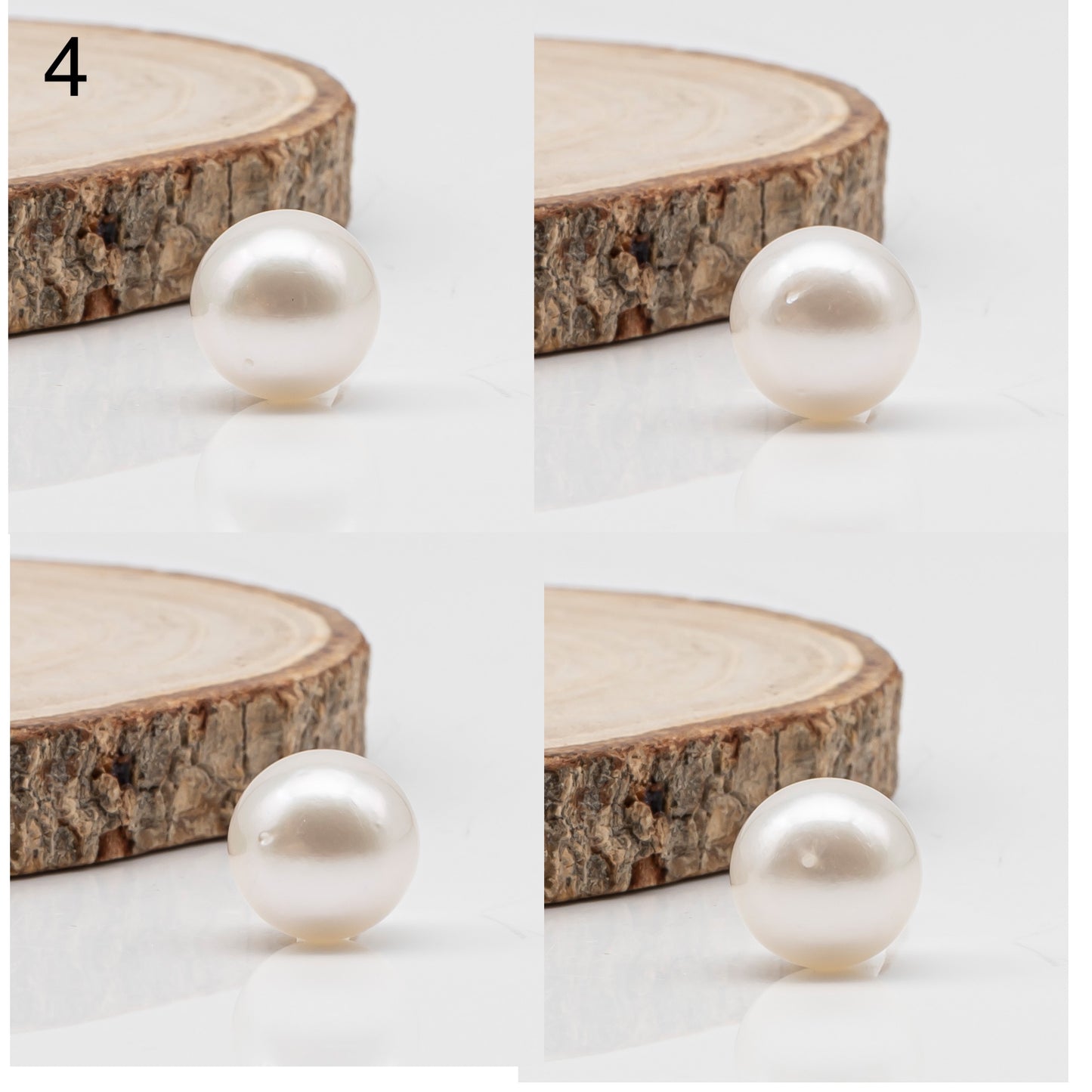 12-13mm White South Sea Pearl Round with  Natural Color, One Piece Loose Undrilled for Jewelry Making, SKU # 3239WS