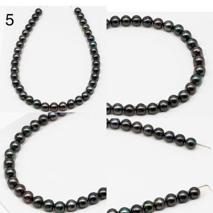 11-12mm Tahitian Pearls, 16” Full Strand, Undrilled (No Hole), Natural Color, High Luster, SKU # 3057TH
