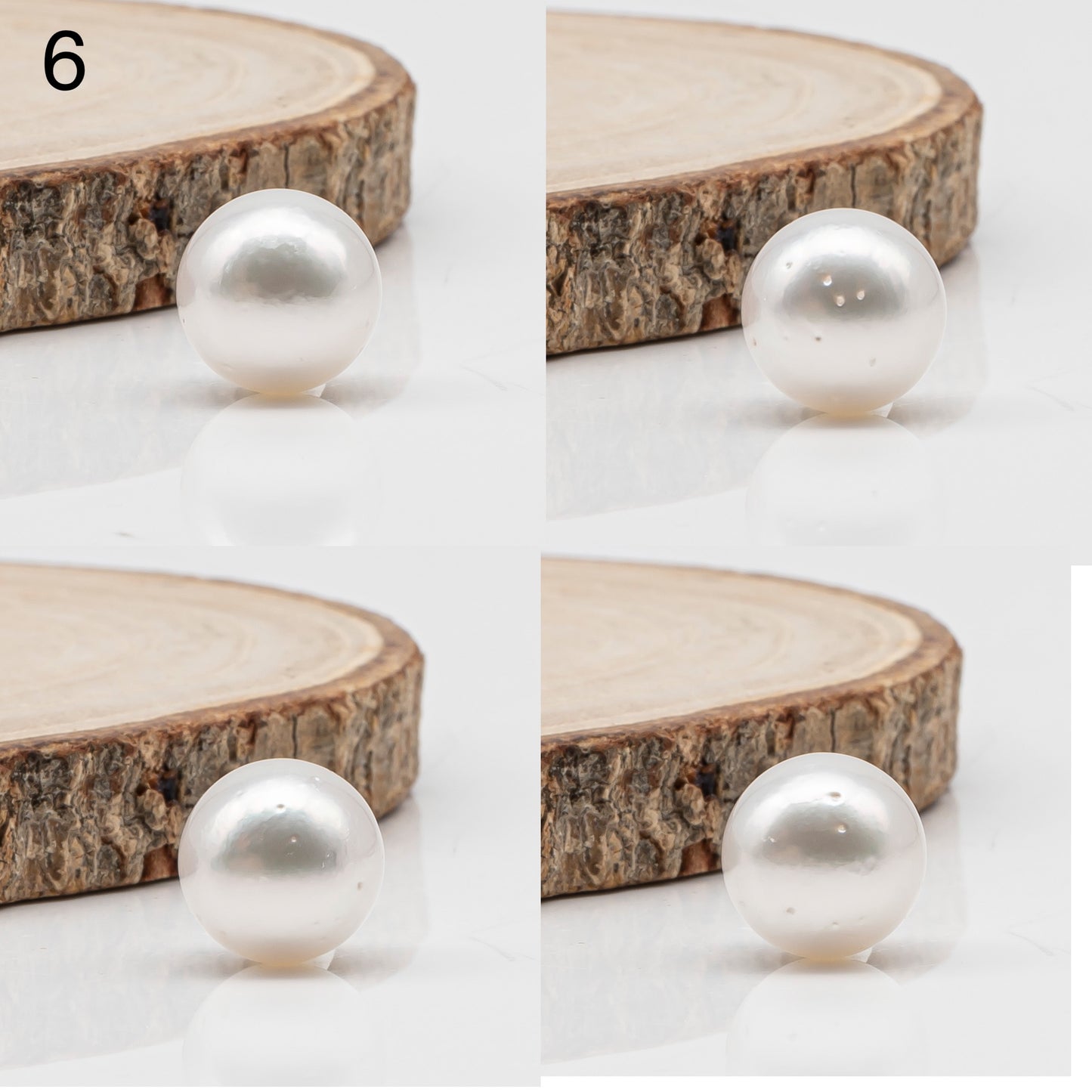 12-13mm White South Sea Pearl Round with  Natural Color, One Piece Loose Undrilled for Jewelry Making, SKU # 3239WS