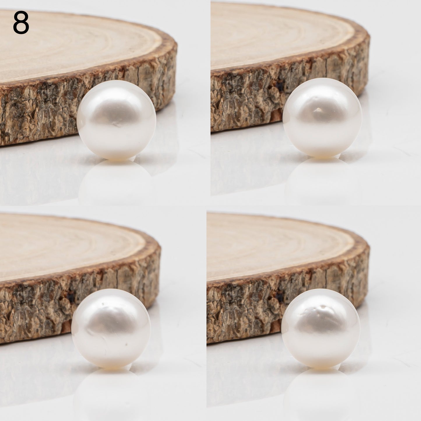 12-13mm White South Sea Pearl Round with  Natural Color, One Piece Loose Undrilled for Jewelry Making, SKU # 3239WS