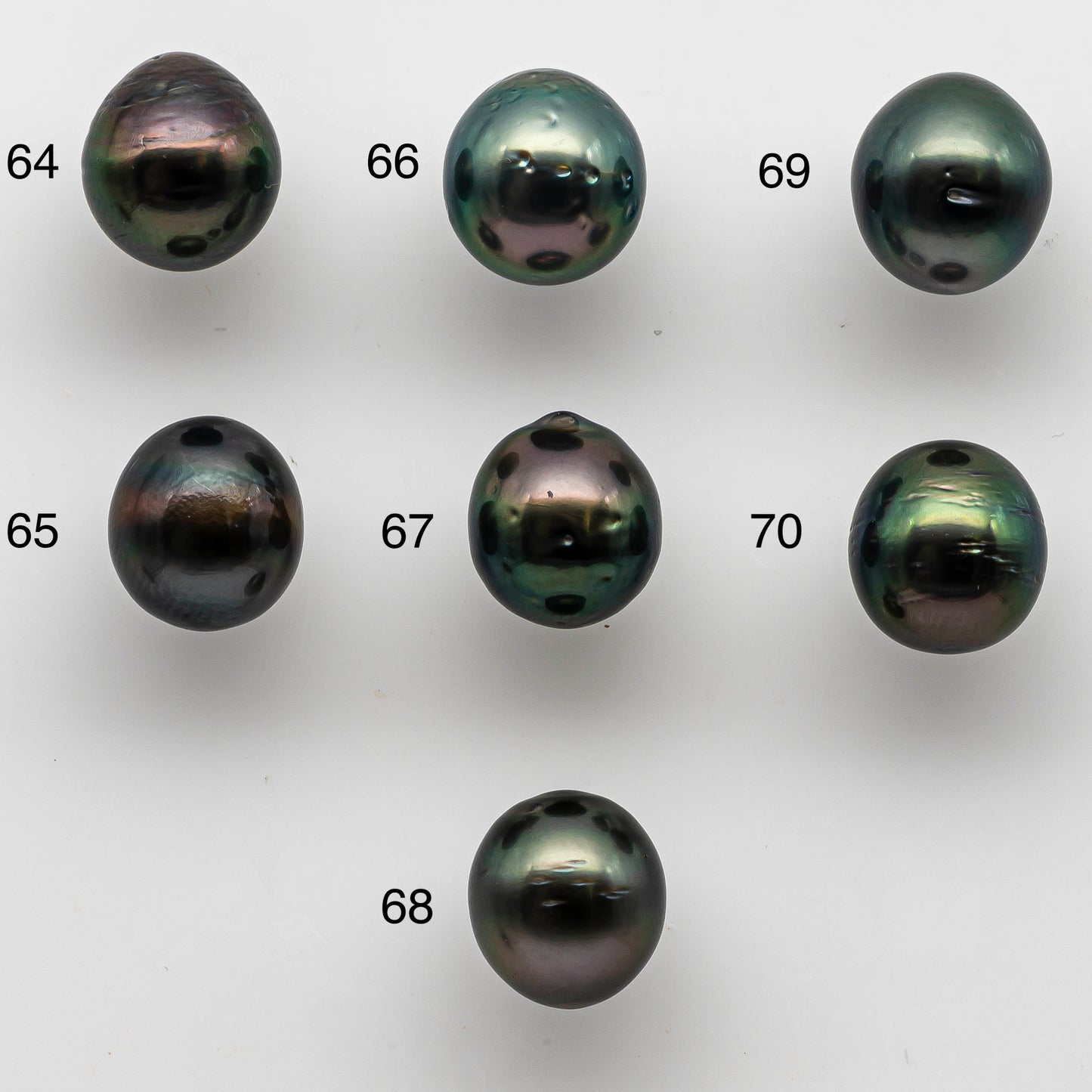 Choose Tahitian Pearl Piece from 64 to 70