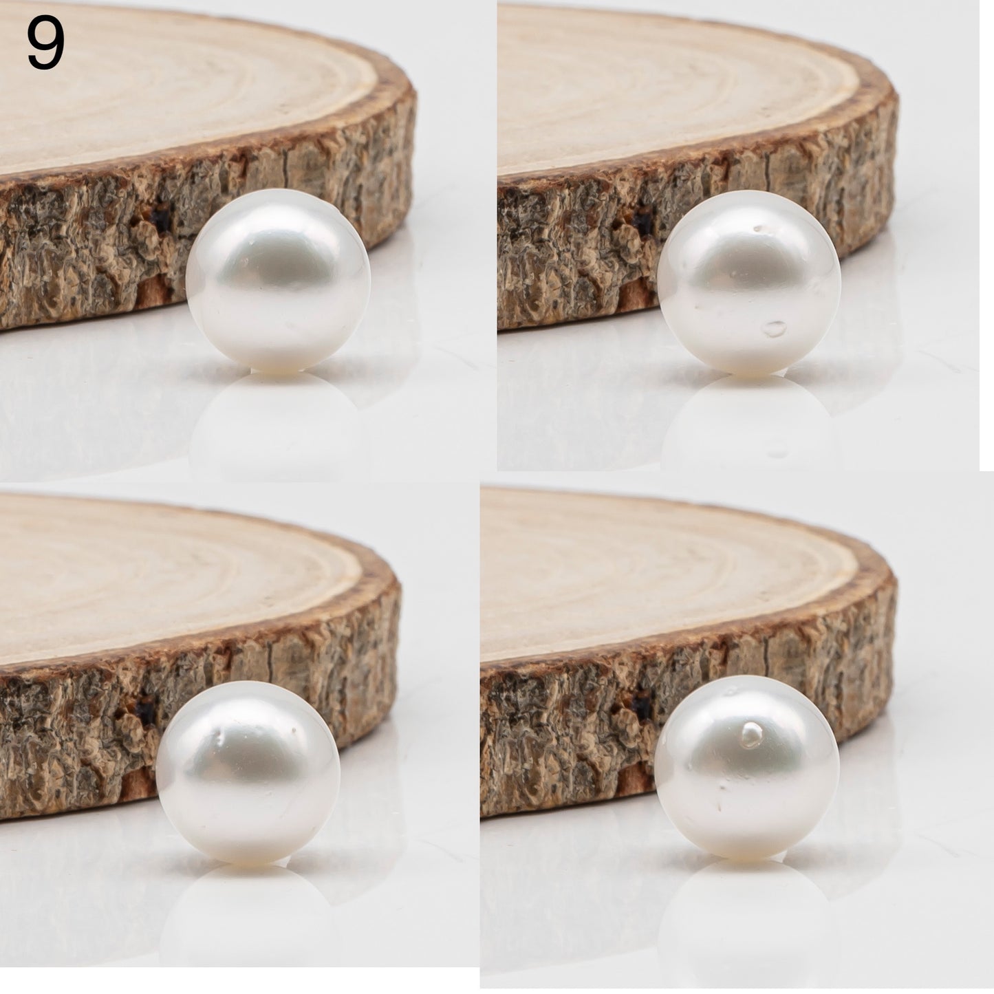 12-13mm White South Sea Pearl Round with  Natural Color, One Piece Loose Undrilled for Jewelry Making, SKU # 3239WS