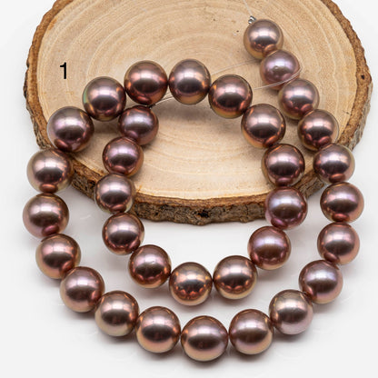 12-14mm AAA Edison Pearl Natural Lavender Round with Extremely Nice Luster, SKU # 1173EP