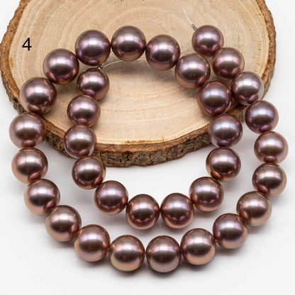 12-14mm AAA Edison Pearl Natural Lavender Round with Extremely Nice Luster, SKU # 1173EP